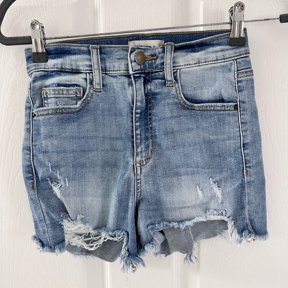 Altar'd State Blue Denim Shorts